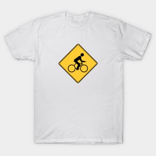 Road Sign - Cyclist T-Shirt